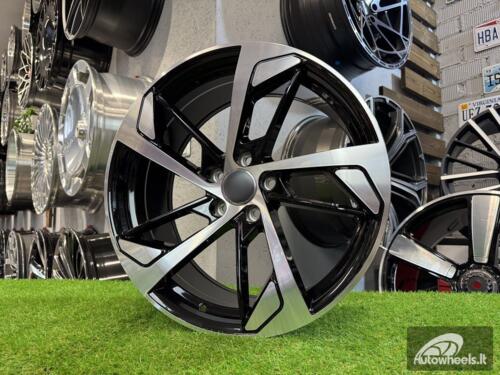 Ratlankis R17x7.5  5X112  ET  36  66.5  XE139  (BK5366)  Black Polished (MB)  For AUD  (P)