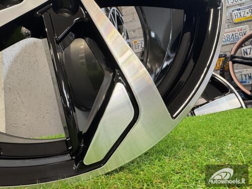 Ratlankis R17x7.5  5X112  ET  36  66.5  XE139  (BK5366)  Black Polished (MB)  For AUD  (P)