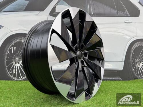 Ratlankis R19x8  5X112  ET  45  57.1  I1141  (YF1153)  Black Polished (MB)  For SKODA  (P1)  (HYBRID FORGED)