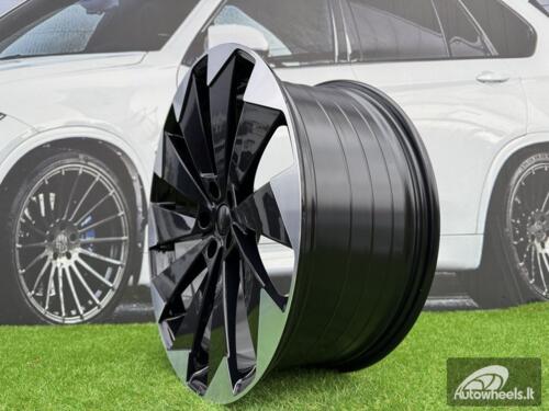 Ratlankis R19x8  5X112  ET  45  57.1  I1141  (YF1153)  Black Polished (MB)  For SKODA  (P1)  (HYBRID FORGED)