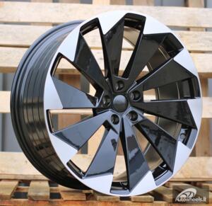 Ratlankis R19x8  5X112  ET  45  57.1  I1141  (YF1153)  Black Polished (MB)  For SKODA  (P1)  (HYBRID FORGED)