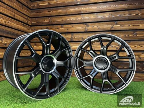 Ratlankis R21x9.5  5X112  ET  22  66.6  Y1188  (YF7071)  Black Half Matt+Polished Lip (BLHMPL)  For MER  (P1+M)  (HYBRID FORGED Rear+Front)