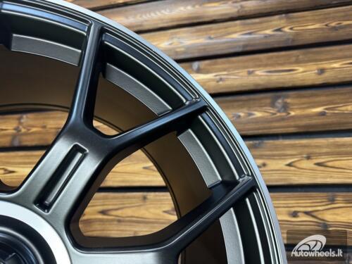 Ratlankis R21x9.5  5X112  ET  22  66.6  Y1188  (YF7071)  Black Half Matt+Polished Lip (BLHMPL)  For MER  (P1+M)  (HYBRID FORGED Rear+Front)