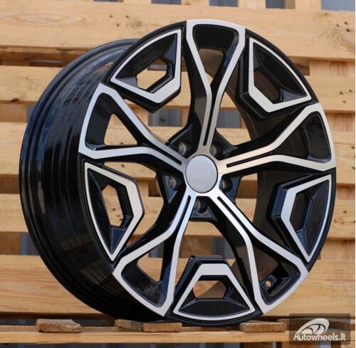 Ratlankis R20x8.5  5X112  ET  28  66.6  YF5670  Black Polished (MB)  For BMW  (P1)  ((IX I20) HYBRID FORGED)