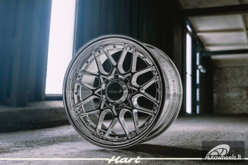 Ratlankis HART HR83 R18X9J 5X114.3/5X120 ET20 CB:74.1 Chrome with Gold Rivets