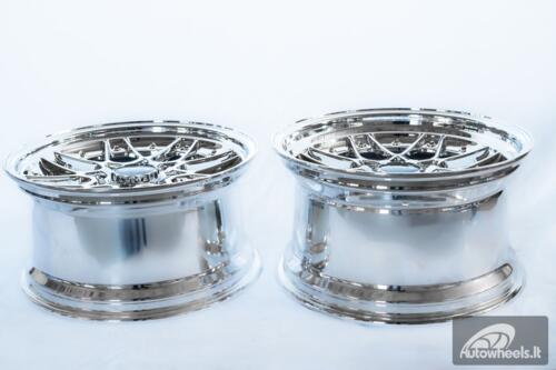 Ratlankis HART HR83 R18X9J 5X114.3/5X120 ET20 CB:74.1 Chrome with Gold Rivets
