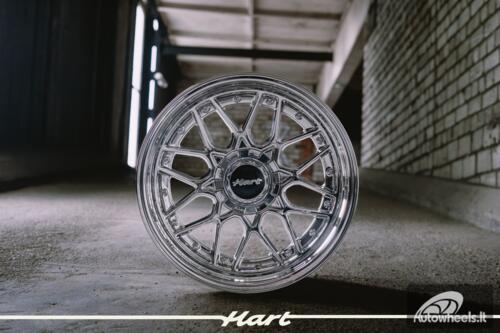 Ratlankis HART HR83 R18X10J 5X114.3/5X120 ET15 CB:74.1 Chrome with Gold Rivets