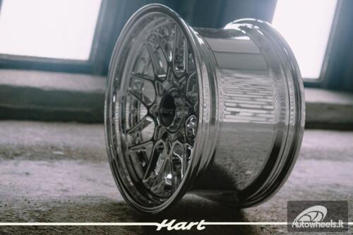Ratlankis HART HR83 R18X10J 5X114.3/5X120 ET15 CB:74.1 Chrome with Gold Rivets