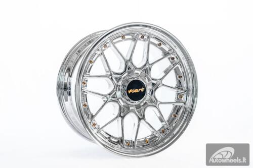 Ratlankis HART HR83 R18X10J 5X114.3/5X120 ET15 CB:74.1 Chrome with Gold Rivets