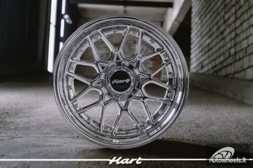 Ratlankis HART HR83 R18X10J 5X114.3/5X120 ET15 CB:74.1 Chrome with Silver Rivets