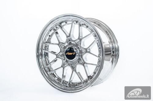 Ratlankis HART HR83 R18X10J 5X114.3/5X120 ET15 CB:74.1 Chrome with Silver Rivets