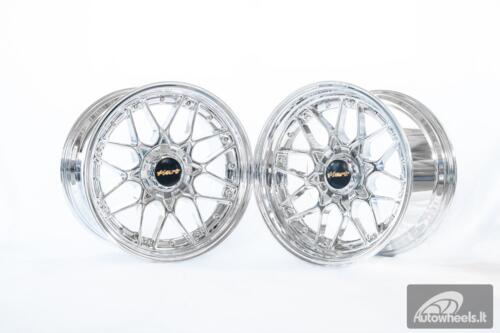 Ratlankis HART HR83 R18X10J 5X114.3/5X120 ET15 CB:74.1 Chrome with Silver Rivets