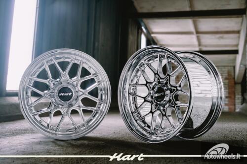Ratlankis HART HR83 R18X10J 5X114.3/5X120 ET15 CB:74.1 Chrome with Black Rivets