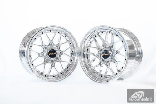 Ratlankis HART HR83 R18X10J 5X114.3/5X120 ET15 CB:74.1 Chrome with Black Rivets