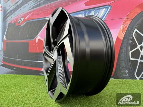 Ratlankis R18x7.5  5X114.3  ET  51  67.1  D1926  (BK1224)  Black Polished Half Matt (MBHM)  For HYUND  (P)  (NEW MODEL)