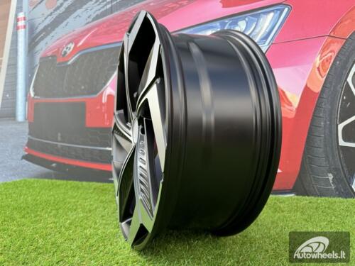 Ratlankis R18x7.5  5X114.3  ET  51  67.1  D1926  (BK1224)  Black Polished Half Matt (MBHM)  For HYUND  (P)  (NEW MODEL)