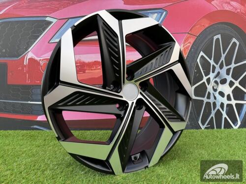 Ratlankis R18x7.5  5X114.3  ET  51  67.1  D1926  (BK1224)  Black Polished Half Matt (MBHM)  For HYUND  (P)  (NEW MODEL)