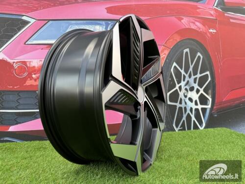 Ratlankis R18x7.5  5X114.3  ET  51  67.1  D1926  (BK1224)  Black Polished Half Matt (MBHM)  For HYUND  (P)  (NEW MODEL)