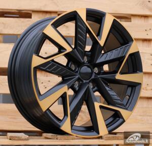 Ratlankis R18x8  5X112  ET  40  57.1  YF0443  Black Polished Half Matt Cooper (MBHMC)  For CUPRA  (M+Z6+P2)  (HYBRID FORGED)