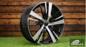 Ratlankis R18x7.5  5X108  ET  49  65.1  YF0448  Black Polished (MB)  For PEUG  (P1)  (HYBRID FORGED)