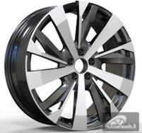 Ratlankis R19x7.5  5X108  ET  42  65.1  YF0449  Black Polished (MB)  For PEUG  (P1)  (HYBRID FORGED)