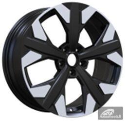 Ratlankis R19x7.5  5X114.3  ET  51  67.1  YF5699  Black Polished (MB)  For KIA  (P1)  (HYBRID FORGED)