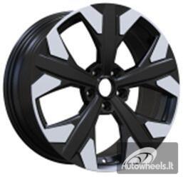 Ratlankis R19x7.5  5X114.3  ET  51  67.1  YF5699  Black Polished (MB)  For KIA  (P1)  (HYBRID FORGED)