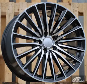 Ratlankis R18x7.5  5X112  ET  40  66.6  B5909  (B5909)  Black Polished (MB)  For MER  (P)  (HYBRID FORGED New C Class)