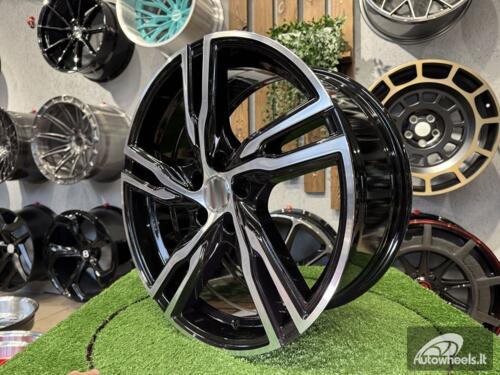 Ratlankis R20x9  5X108  ET  38.5  63.3  FE161  (INDH734)  Black Polished (MB)  For VOLVO  (M)