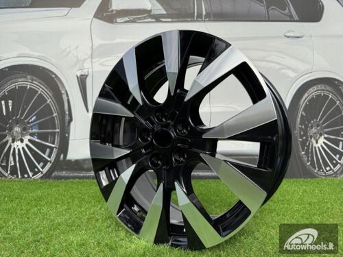 Ratlankis R17x7  5X108  ET  45  65.1  Y1248  Black Polished (MB)  For CITRO  (P)