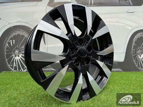 Ratlankis R17x7  5X108  ET  45  65.1  Y1248  Black Polished (MB)  For CITRO  (P)