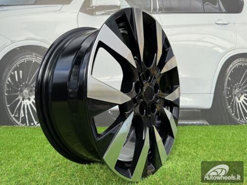 Ratlankis R17x7  5X108  ET  45  65.1  Y1248  Black Polished (MB)  For CITRO  (P)