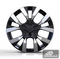 Ratlankis R17x7  5X108  ET  45  65.1  Y1248  Black Polished (MB)  For CITRO  (P)