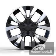 Ratlankis R17x7  5X108  ET  45  65.1  Y1248  Black Polished (MB)  For CITRO  (P)