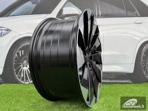 Ratlankis R18x8  5X112  ET  45  57.1  I1141  (YF1153)  Black Polished (MB)  For SKODA  (P1)  (HYBRID FORGED)