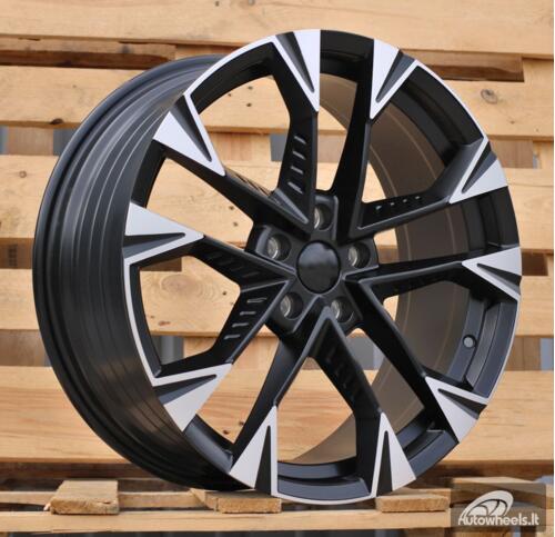 Ratlankis R18x8  5X112  ET  40  57.1  YF1150  Black Polished Half Matt (MBHM)  For CUPRA  (P1)  (HYBRID FORGED)