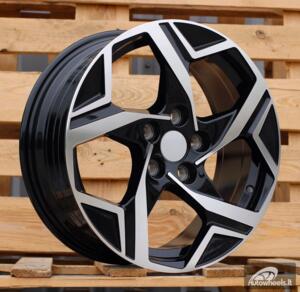 Ratlankis R17x7  5X114.3  ET  48.5  67.1  YF5700  Black Polished (MB)  For KIA  (P1)  (HYBRID FORGED New Model)