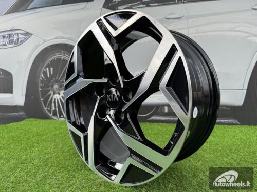 Ratlankis R17x7  5X114.3  ET  43.5  67.1  YF5700  Black Polished (MB)  For KIA  (P1)  (HYBRID FORGED New Model)