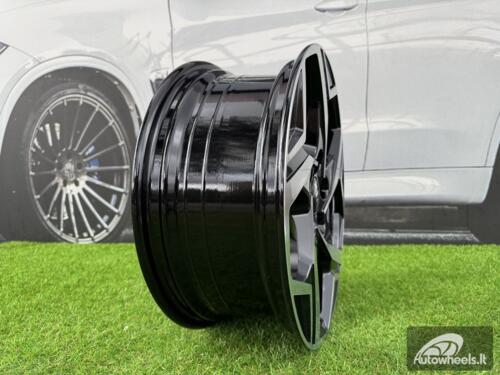 Ratlankis R17x7  5X114.3  ET  43.5  67.1  YF5700  Black Polished (MB)  For KIA  (P1)  (HYBRID FORGED New Model)