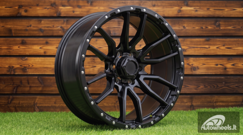 Ratlankis R20x9  6X139.7  ET  12  110.1  I6098  Black Half Matt (BLHM)  For 4X4  (K8)