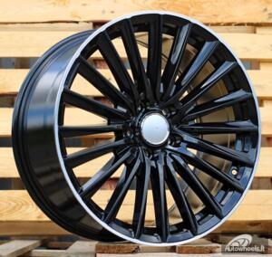 Ratlankis R19x8  5X112  ET  35  66.6  B5909  Black+Polished Lip (BLPL)  For MER  (P+K4)  ())