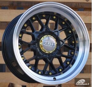 Ratlankis R17x8  10X112/120  ET  30  74.1  HX025  (LU1880)  Black+Polished Lip (BLPL)  For HAXER  (P1)