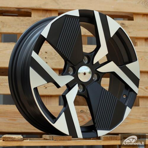 Ratlankis R17x6.5  4X108  ET  32  65.1  YF6148  Black Polished Half Matt (MBHM)  For PEUG  (P2)  (HYBRID FORGED)