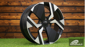 Ratlankis R17x6.5  4X108  ET  32  65.1  YF6148  Black Polished Half Matt (MBHM)  For PEUG  (P2)  (HYBRID FORGED)