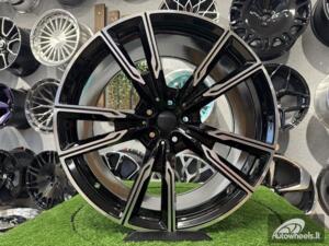 Ratlankis R22x10.5  5X112  ET  43  66.6  H5033  (3S1112)  Black Polished (MB)  Fits for BMW  (P)  (HYBRID FORGED  Front+Rear)