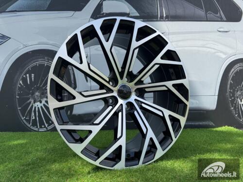 Ratlankis R21x9  5X112  ET  37  66.5  I0337  (FBX169)  Black Polished (MB)  For AUD  (Z6)  (HYBRID FORGED)