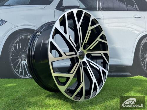 Ratlankis R21x9  5X112  ET  37  66.5  I0337  (FBX169)  Black Polished (MB)  For AUD  (Z6)  (HYBRID FORGED)