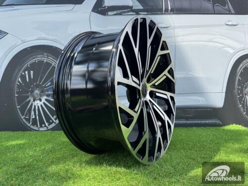 Ratlankis R21x9  5X112  ET  37  66.5  I0337  (FBX169)  Black Polished (MB)  For AUD  (Z6)  (HYBRID FORGED)