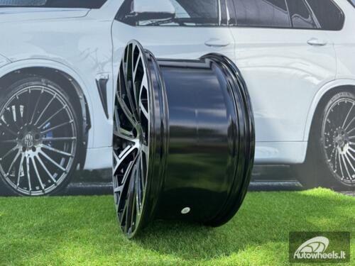 Ratlankis R21x9  5X112  ET  37  66.5  I0337  (FBX169)  Black Polished (MB)  For AUD  (Z6)  (HYBRID FORGED)