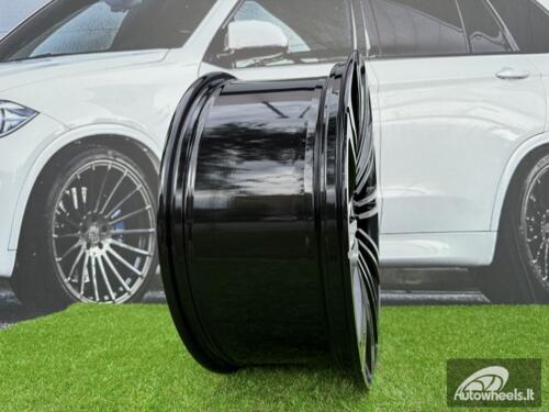 Ratlankis R22x9.5  5X120  ET  42.5  72.6  3S1066V  (FBX190)  Black Polished (MB)  For LAND  (P2)  (HYBRID FORGED (For M14x1.5 bolts))